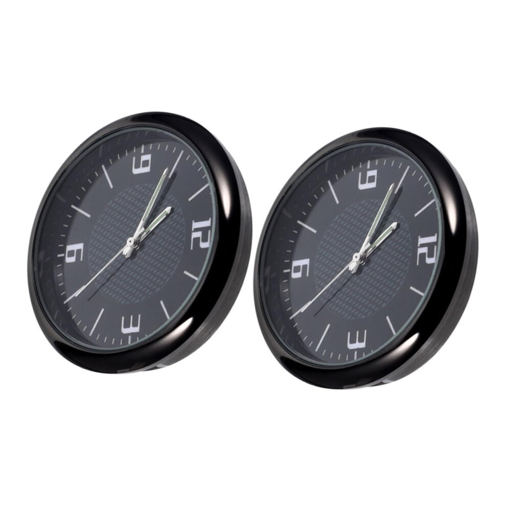 2Pcs Analog Car Dashboard Clock With Precise Quartz Movement For Quick Vent And Interior Installation 9070919849473