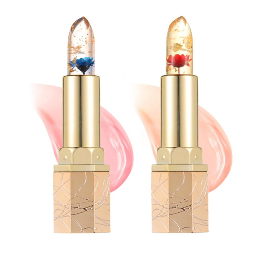Red/Blue Color Changing Lipstick With Phbased Longlasting Wear, Transferresistant Hydrating Lip Care (+Blue)