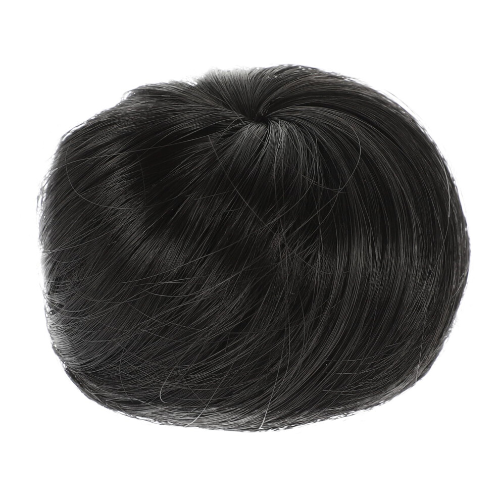 Khaki Hair Bun Extension for Women Chignon Hairpiece with Instant Volume Boost Reusable Styling