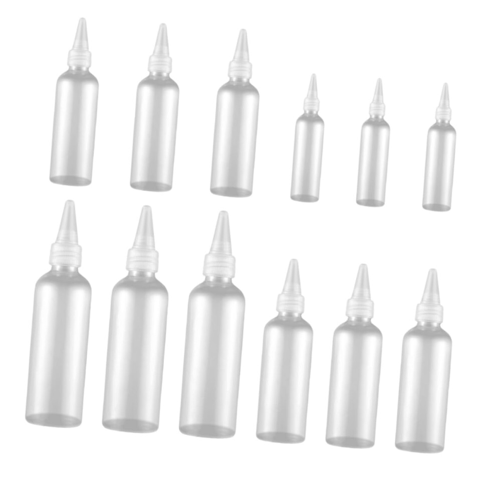 20pcs Small Squeeze Bottles for Hair Dye Applicator Travel Shampoo Bottles Ref: 8687