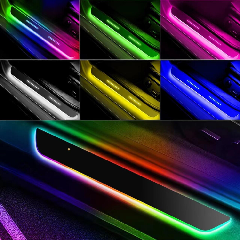 Led Car Door Sills With Custom Autosensing 7Color Illuminated Welcome Pedal Lights 9070919850264