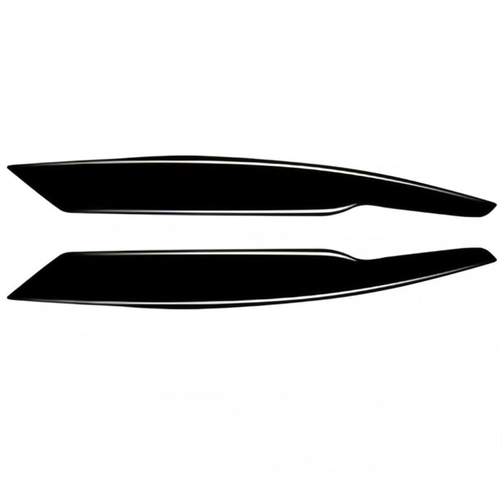 Car Headlight Eyelids Gloss For Vw Passat B6 3C 20052010 Abs Eyebrow Trim Cover Black 9113335641402