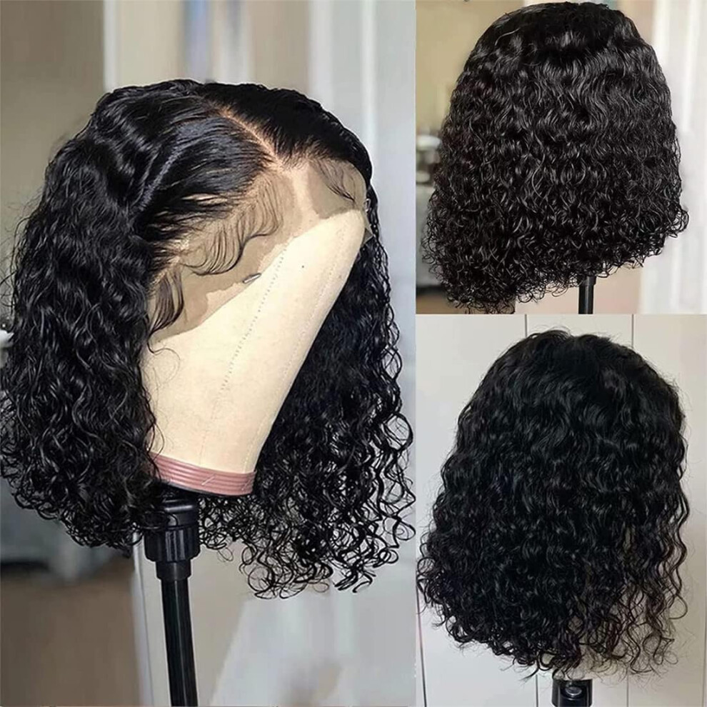 Unisex Kinky Curly Human Hair Lace Front Wig For Women, Natural Hairline, Glueless, Hd Transparent, 17 Inch
