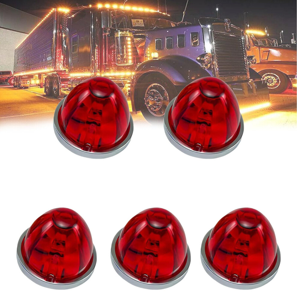 5Pcs Led Truck Lights Waterproof Ip65 Dual Function Watermelon Lights 12V 24V Multicolor 9113335641471