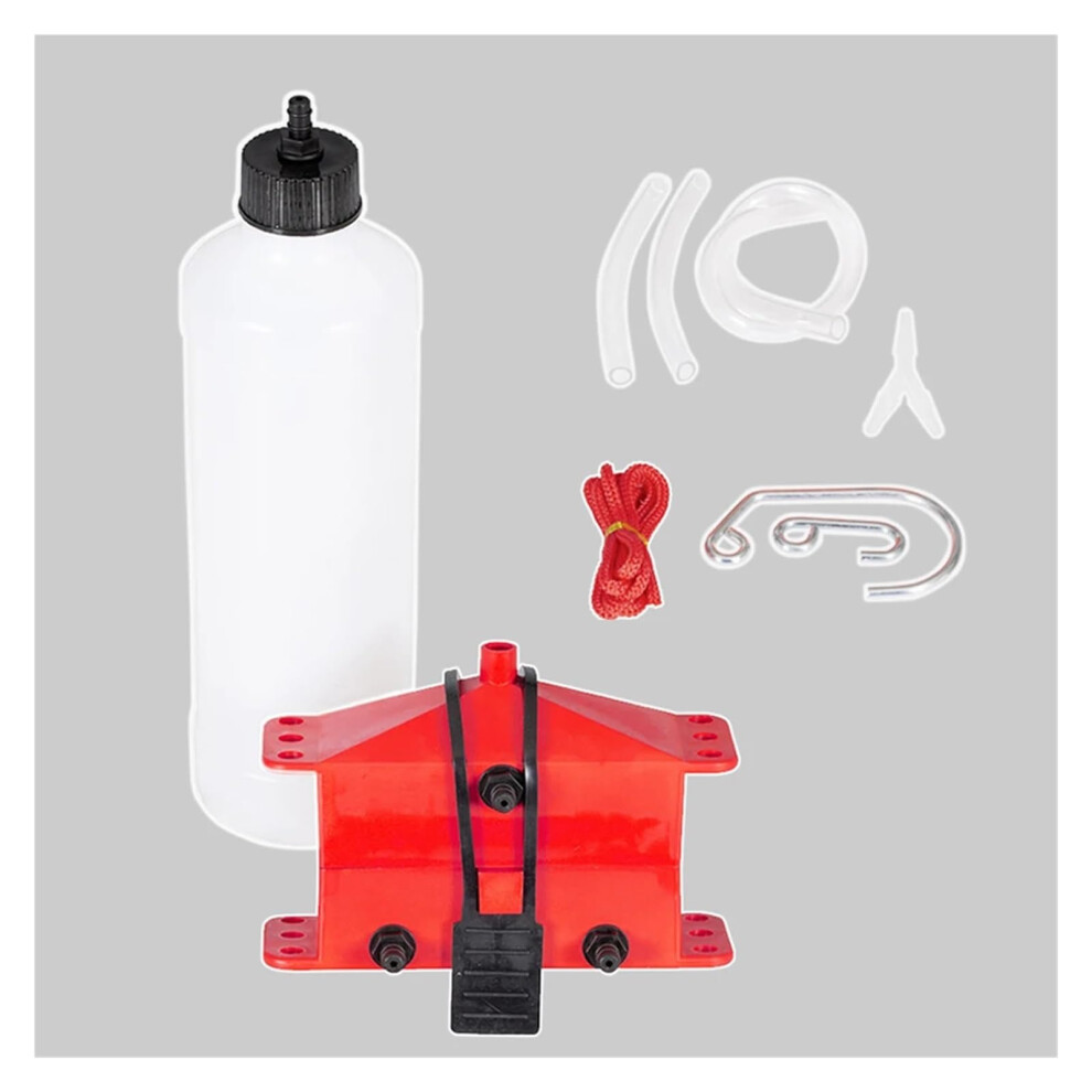 Motorcycle Chain Cleaner Brush Kit With Lube Device For Smooth Gear Operation And Durable Maintenance (Red) Red 9113335641563