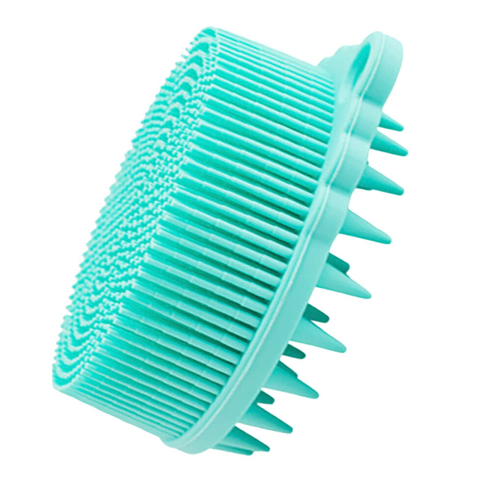 Silicone Baby Bath Brush Dualsided Soft Scrubber For Gentle Cleaning Massage Newborns Toddlers Green