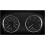 Dashboard Gauge Rings Chrome Silver Bezel Trim for BMW E90 E91 E92 E93 M3 Precise Fit 3