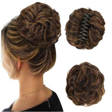 Claw Clip Messy Bun Hair Piece 5 Inch NaturalLooking Hair Extension for Women Daily Wedding Use