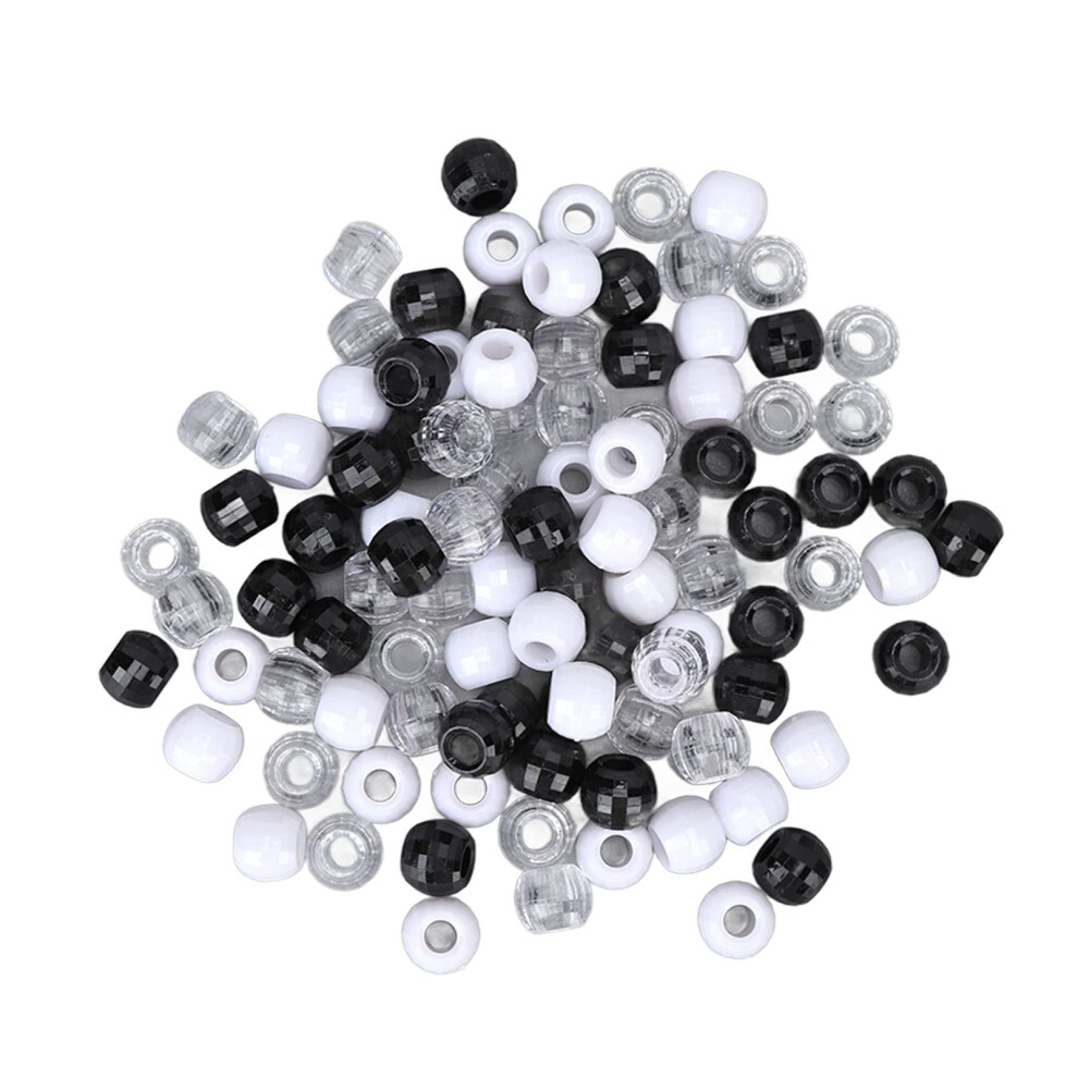 Unisex Hair Beads 100Pcs Durable Resin Braiding Beads For Hair Extensions Styling And Decoration