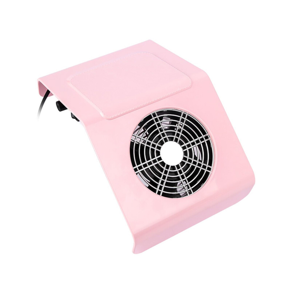 Pink 48W Nail Dust Collector With Hand Rest, Low Noise Nail Vacuum For Salon And Home