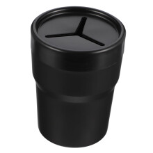 2pcs Car Trash Can with Lid Leakproof Cup Holder Fit Mini Garbage Bin for Vehicle and Home