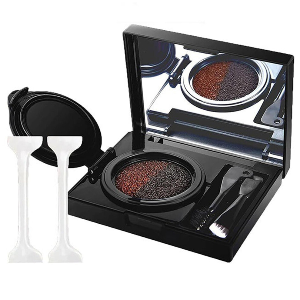 Cream Eyebrow Stamp Kit And Eyeliner 2 In 1 Waterproof Smudgeproof Dual Color With Stencil