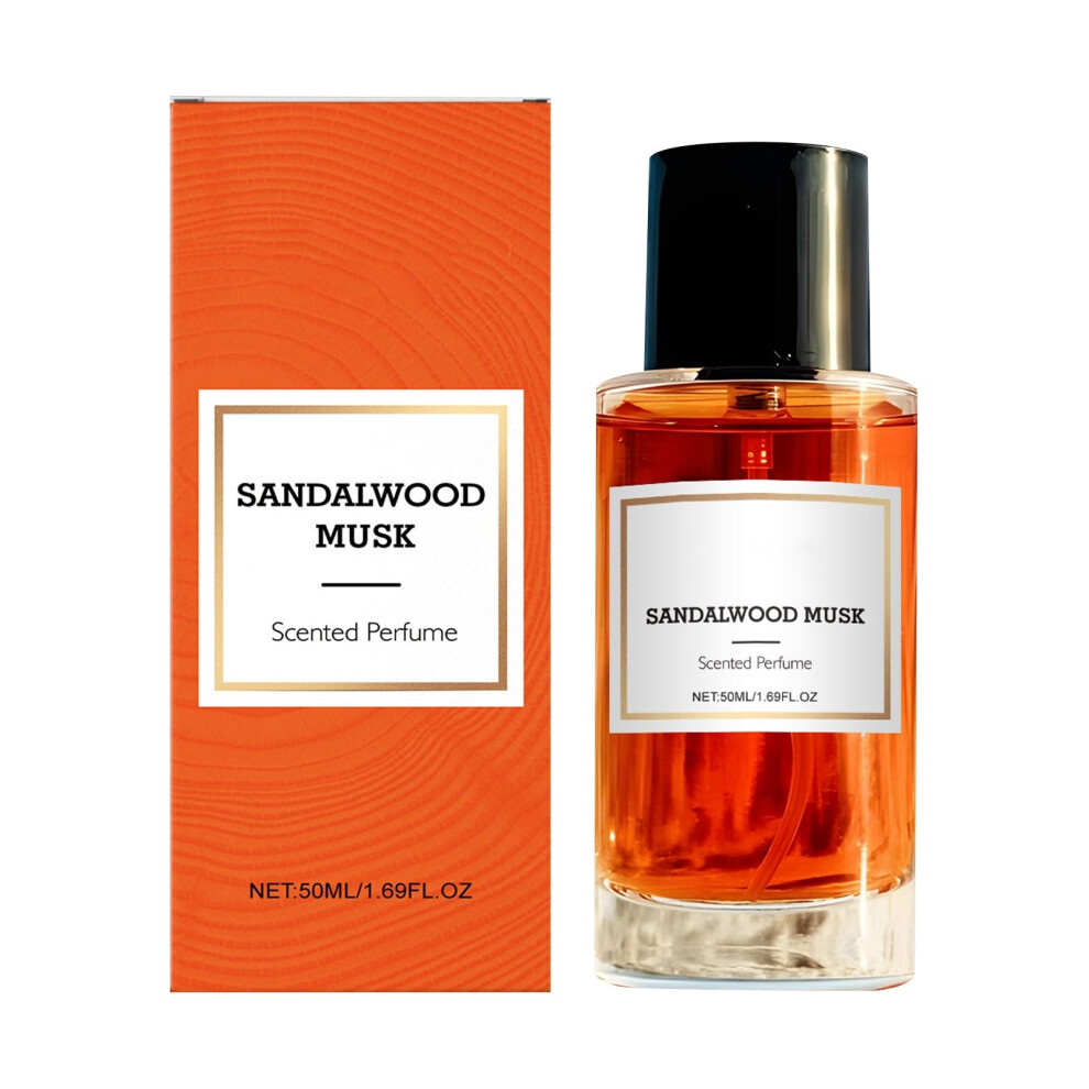 Sandalwood Perfume 50ml Unisex Eau de Parfum, Long Lasting Wood and Musk Fragrance Spray