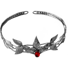 Vintage Crystal Elf Headband Wedding Tiara Princess Crown for Brides and Fantasy Cosplay