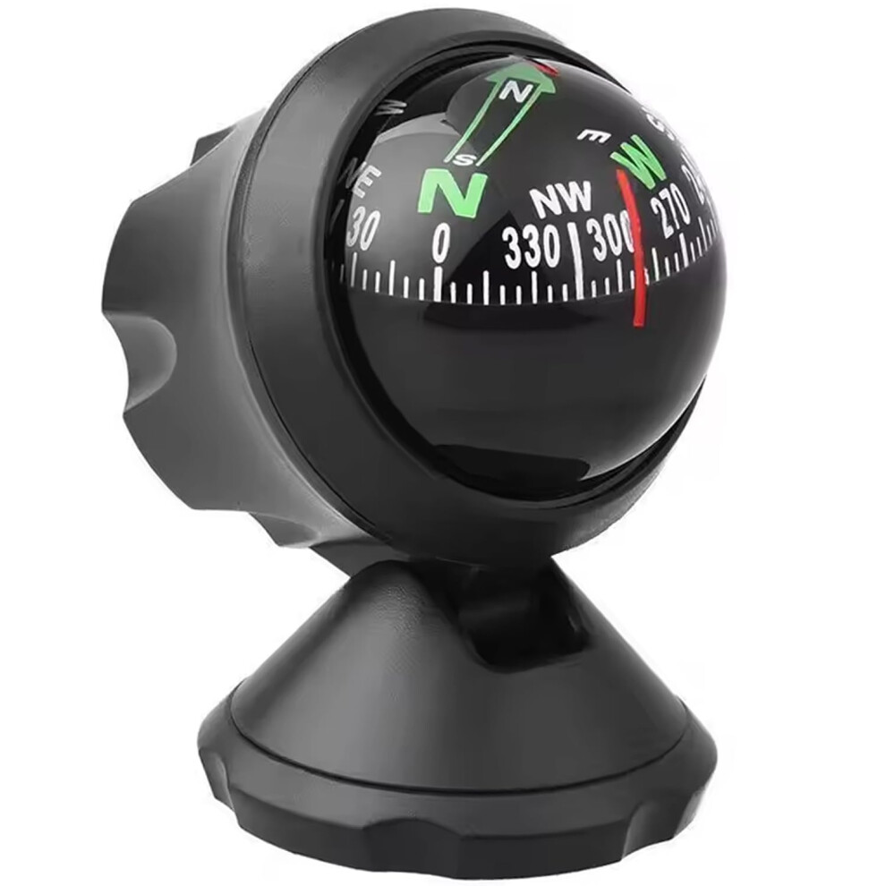 Car Dashboard Compass Adjustable Angle Abs Floating Ball With Large Easyread Display For Vehicles 9113335642263