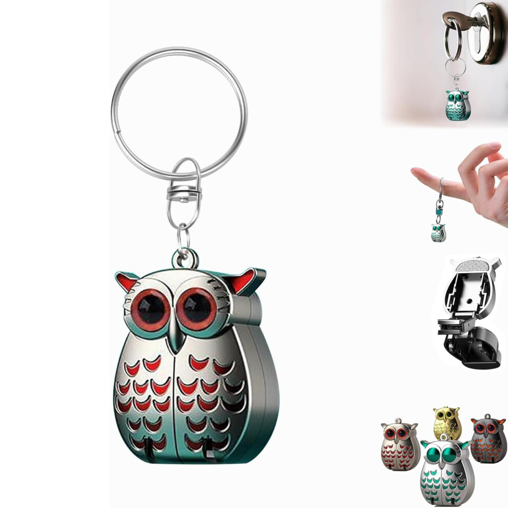 Owl Keychain Nail Clippers with Foldable Design and Sharp Stainless Steel Blades for Travel
