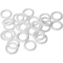 100pcs White Plastic Roman Shade Rings 5/8 Inch Cafe Curtain Rings for Secure Smooth Attachment