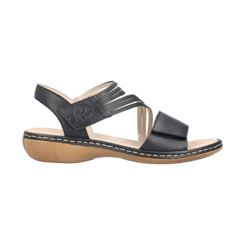 Rieker Sandales Cuir Rieker Lugano - Noir 1