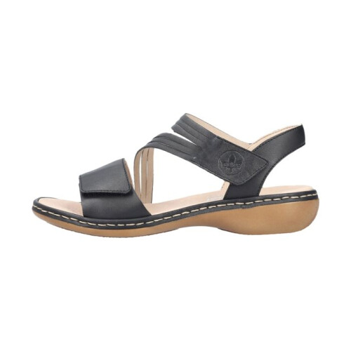 Rieker Sandales Cuir Rieker Lugano - Noir