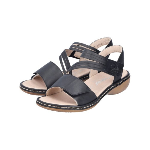 Rieker Sandales Cuir Rieker Lugano - Noir 2