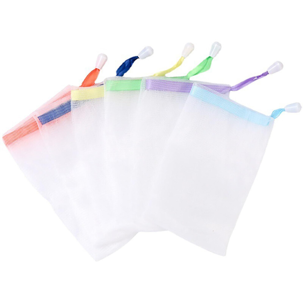 10PCS Soap Saver Pouch Mesh Drawstring Bags for Rich Lather and Gentle Exfoliation Shower