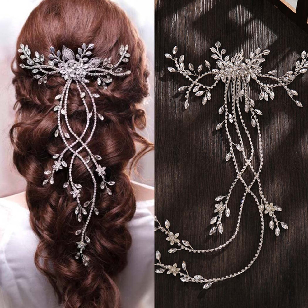 Bridal Hair Comb with Pearls and Crystals, Vintage Wedding Hair Accessories for Women