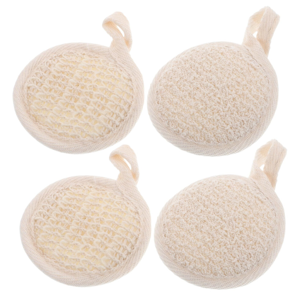 Natural Loofah Sponge Exfoliating Bath Scrubber for Men and Women Gentle Skin Exfoliation Shower Use