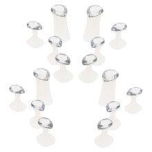 16Piece Soft Silicone Toe Separators Set for Pedicure Nail Art, Adjustable and Comfortable