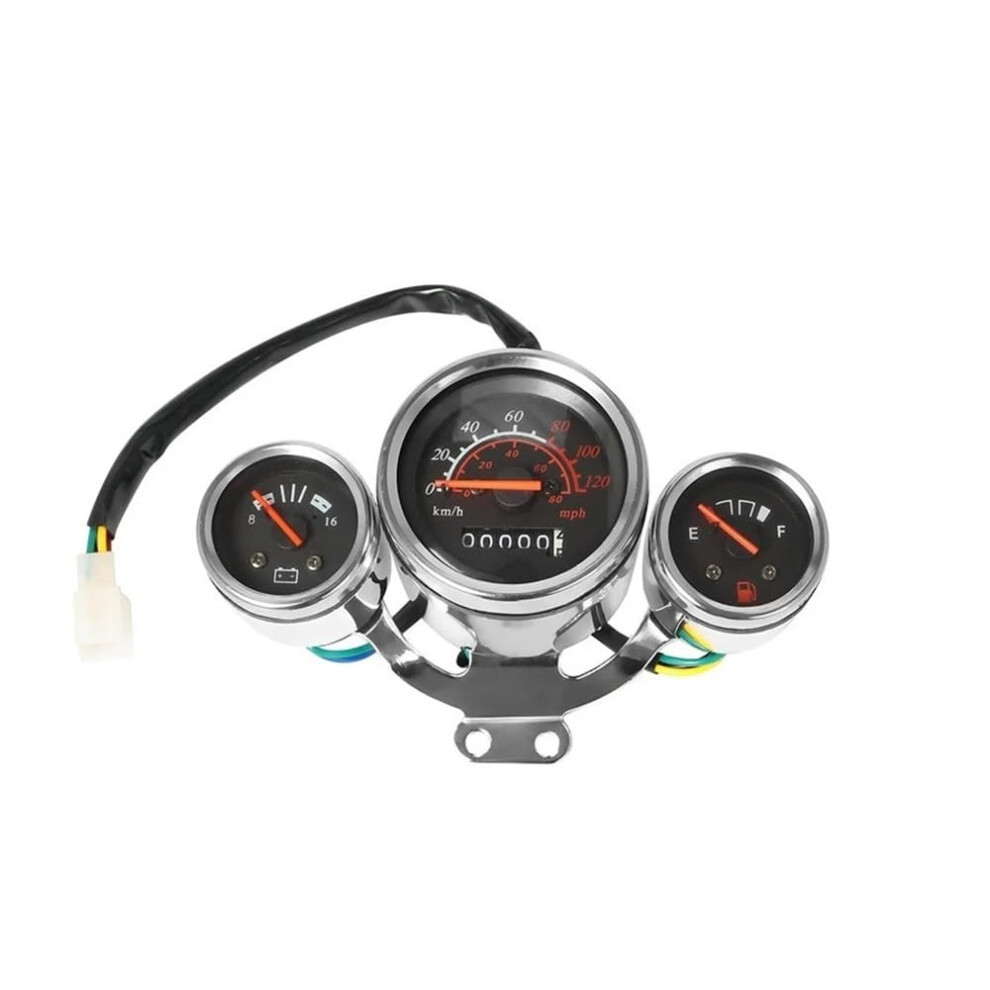 Motorcycle Digital Tachometer And Speedometer Combo With Odometer Voltmeter Fuel Gauge Universal Fit 9070919852565
