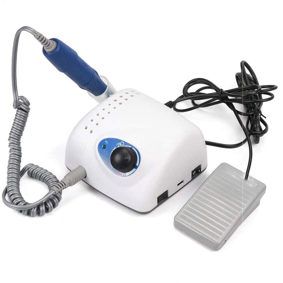35000RPM Electric Nail Drill with Foot Pedal, Lightweight for Acrylic Nails Manicure Pedicure