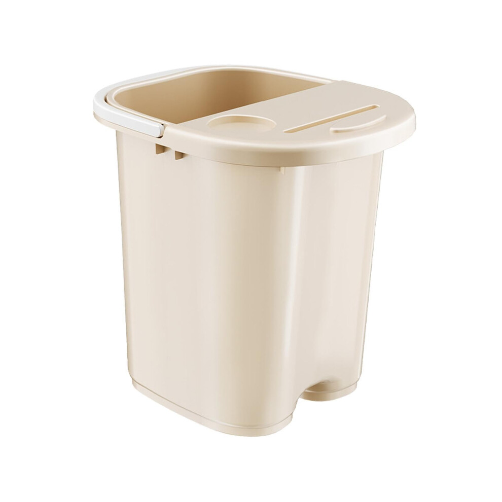 Large Foot Soak Tub with Massage Rollers and Handle Lid for Home Pedicure Spa Relaxation