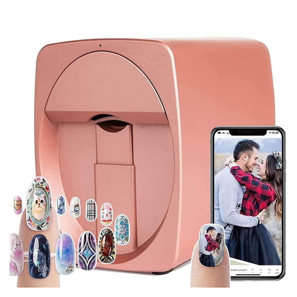 Professional 3D Nail Art Printer with Smart App Control, Resolution Printing for Salon or Home