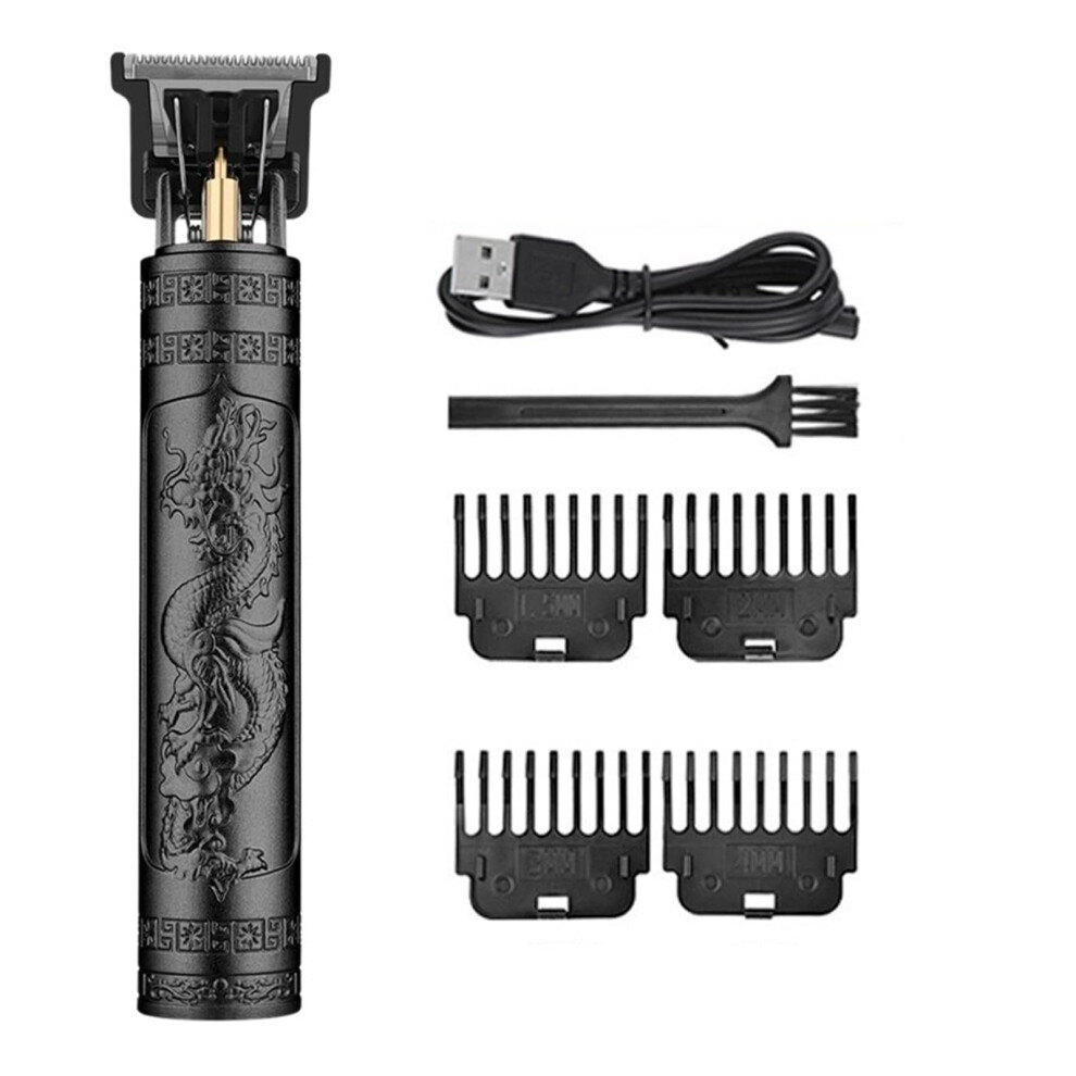 Cordless Hair Clipper with Stainless Steel Blade USB Rechargeable Beard Trimmer for Men