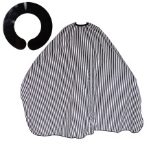 Professional Barber Cape and Hairdressing Cape Set Waterproof Snap Closure Adjustable Collar 63x56 Inches for Salon and Home Use