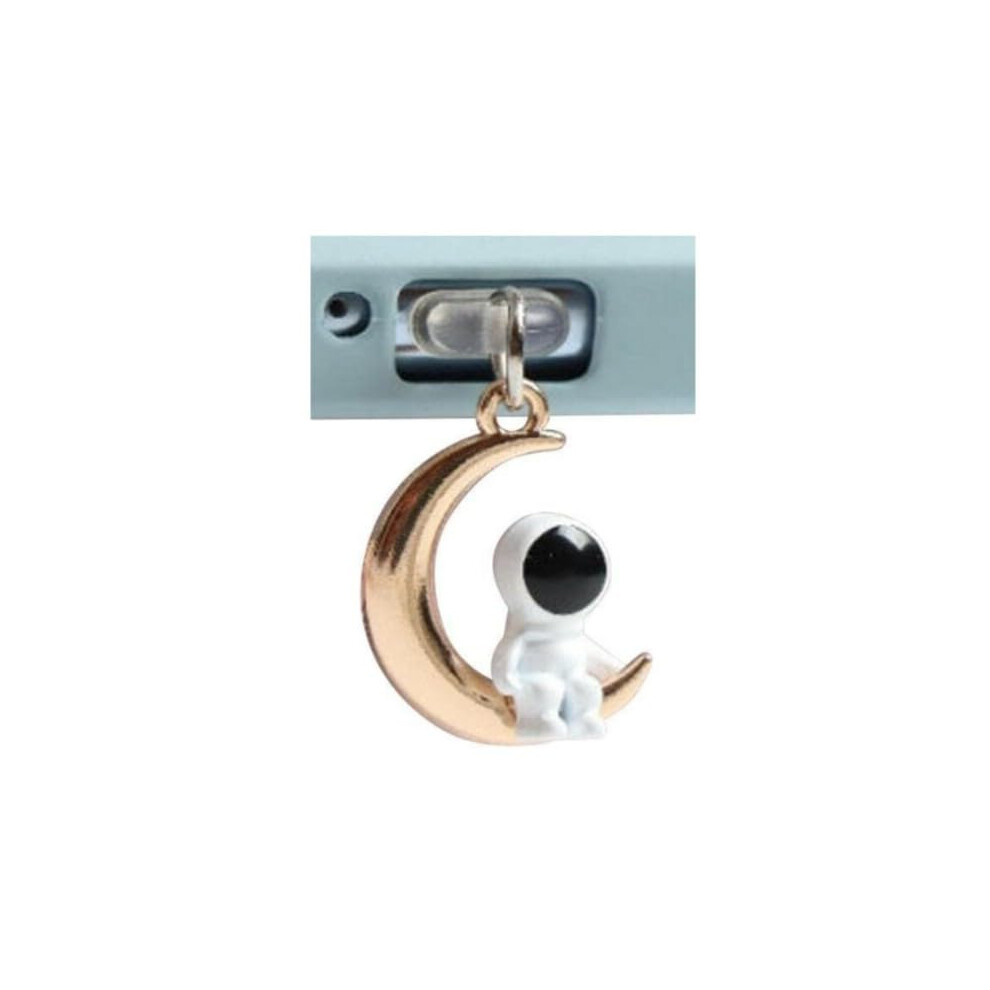 Astronaut Usb Type C Dust Plug Charm, Cute Phone Port Protector For Universal TypeâC Devices Gold 9044945287097
