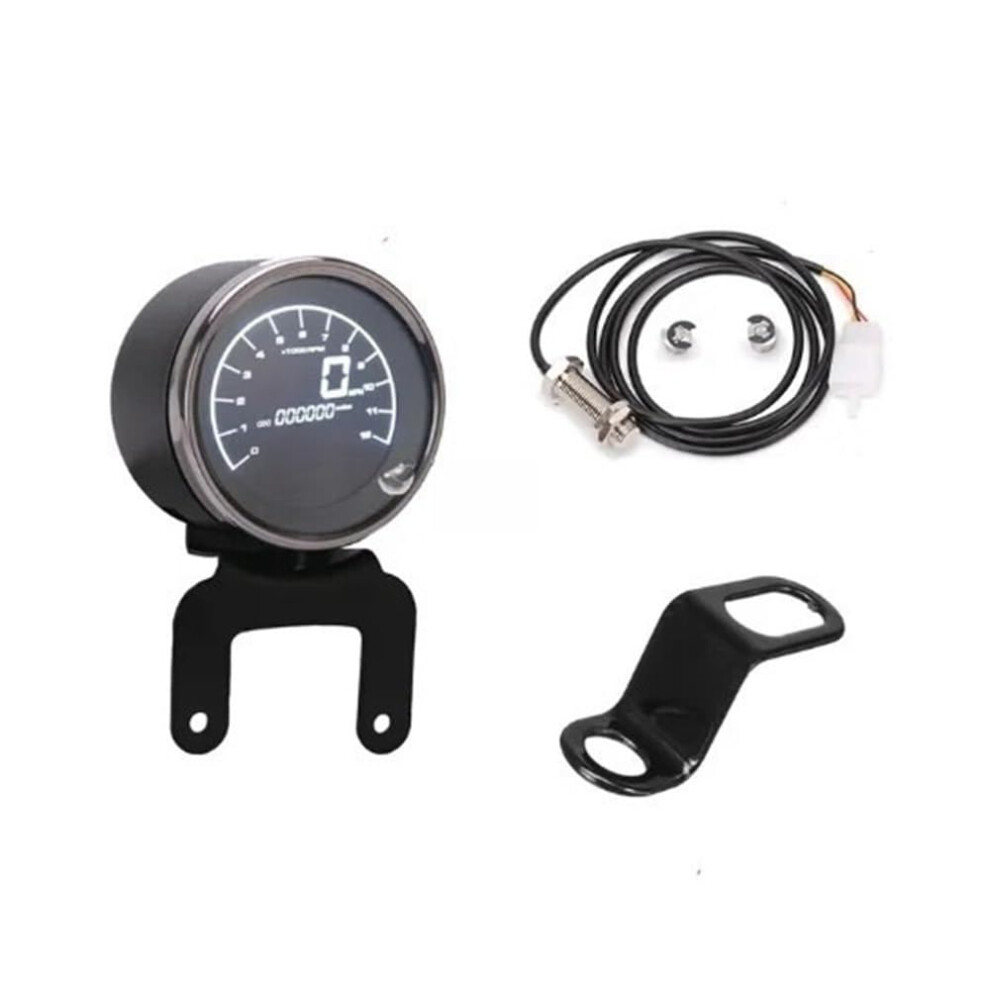 Motorcycle Digital Speedometer And Tachometer Combo 12000 Rpm With Fuel Gauge And Odometer 9113335645851