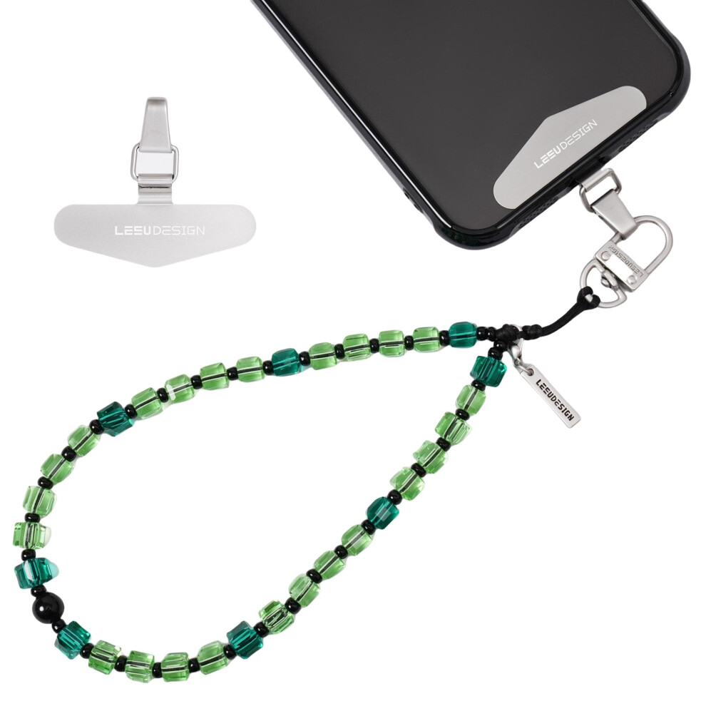 Beaded Phone Wrist Strap For Women With Crystal Beads, Detachable Anti Theft Lanyard, Universal Fit 9174973352938
