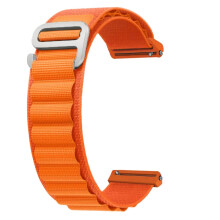 Orange Nylon Watch Band for Timex 40mm, Breathable Adjustable Hook Loop Strap, Quick‑Dry Comfort