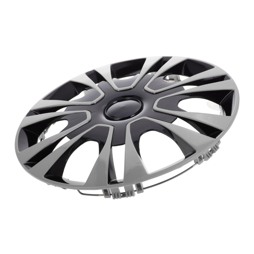 13 Inch Car Wheel Covers Hubcaps For Cars Universal Fit Splash Resistant Rim Protector Silver 9070919855504