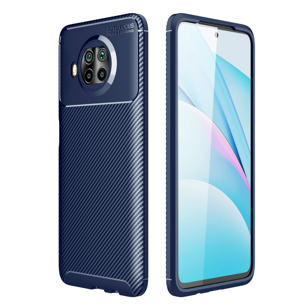 Shockproof Tpu Case For Xiaomi Mi 10T Lite 5G, Slim Antiscratch Rubber Cover With Shock Absorption Corners And Raised Camera Lip (Blue) Blue 9174973353027