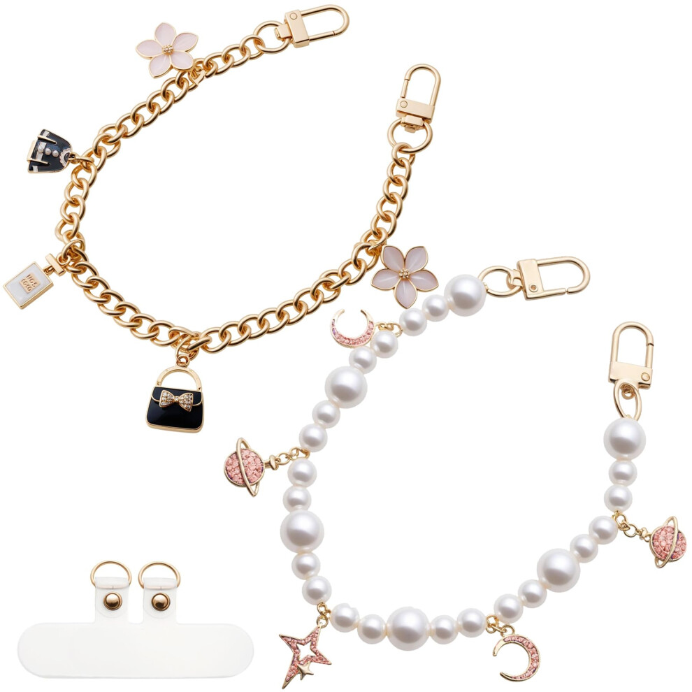 Phone Charm With Elegant Pearl Beaded Wrist Strap Lanyard For Women, Secure Grip And Case Compatible 9044945287813