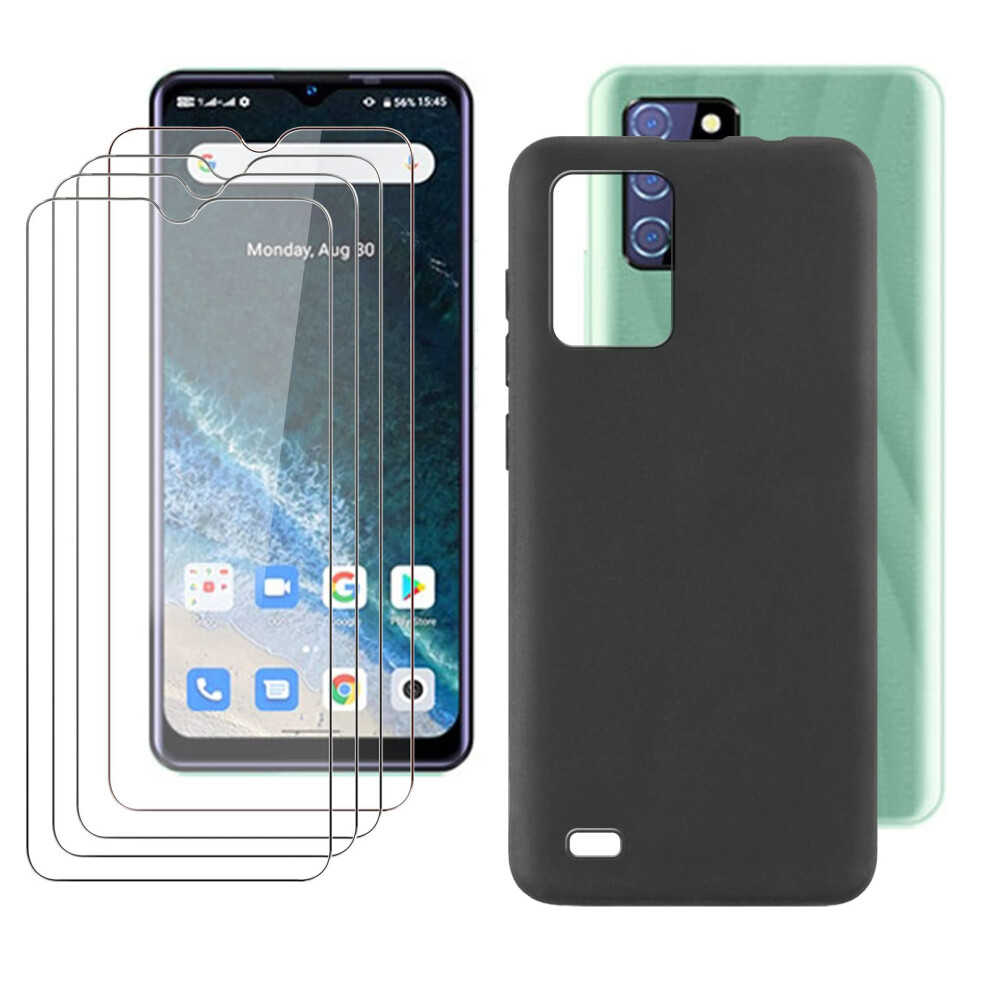 4 Pack Case For Oukitel C25 Pro 6.52 Inch With 9H Tempered Glass, Shockproof Tpu Cover, Slim Antifingerprint Design 9044945287936
