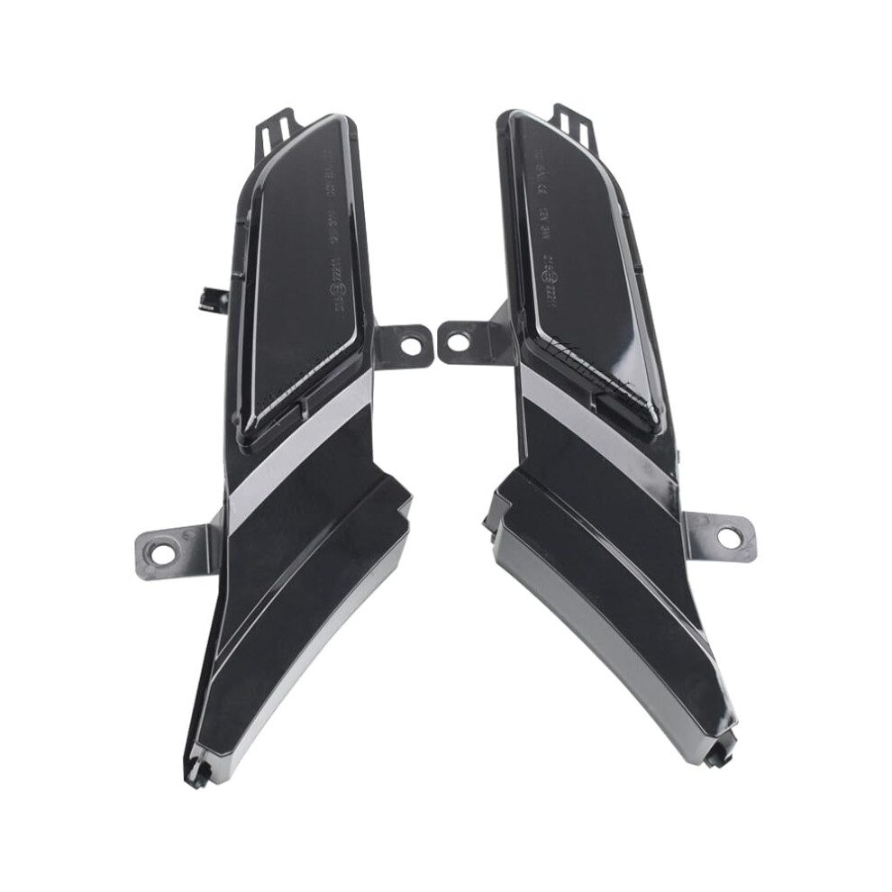 Led Side Marker Lights With Dynamic Flowing Turn Signals For Porsche Cayenne 20072010 Amber/Black 9113335646452