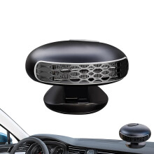 12V Portable Car Heater and Fan Combo with Fast Defrosting, Rapid Heating, 360 Adjustable Airflow
