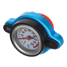 Radiator Cap with Temperature Gauge for RealTime Monitoring, EasyRead Dial, Universal Fit
