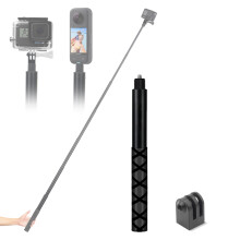 Invisible Selfie Stick 120cm Extendable with Aluminum Alloy and Silicone Grip for Insta360 X4 X5 X3