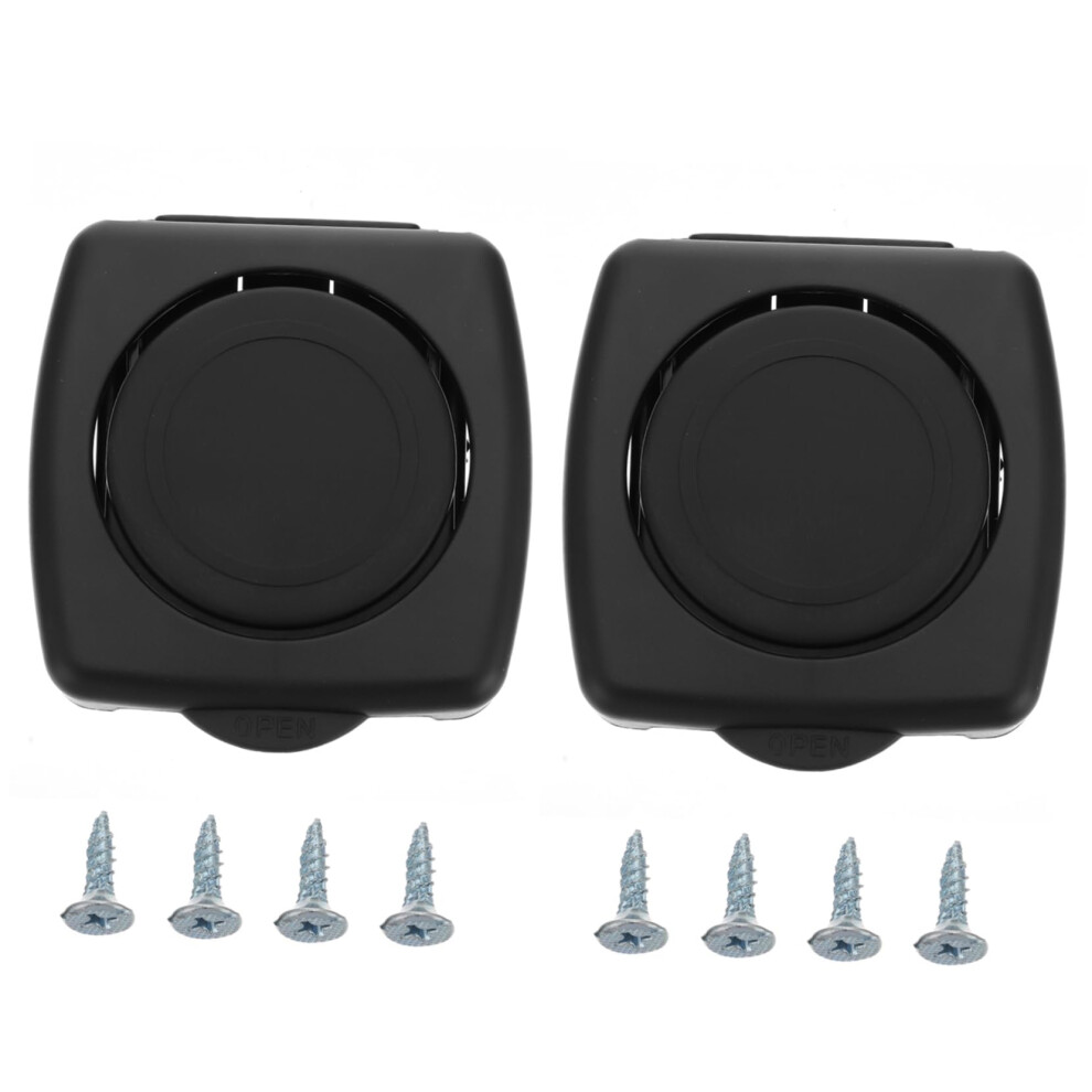 2Pcs Foldable Car Cup Holder With Screws Adjustable Vehicle Drink Holder Black 9070919857256