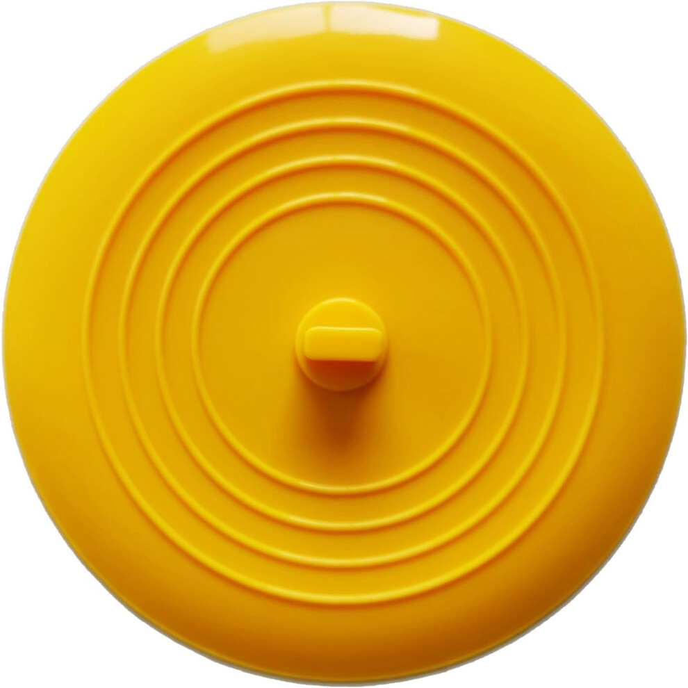 6 Inch Silicone Tub Stopper With Airtight Seal, Flat Suction Drain Plug For Bathtub And Sink (Yellow) 9174973358497
