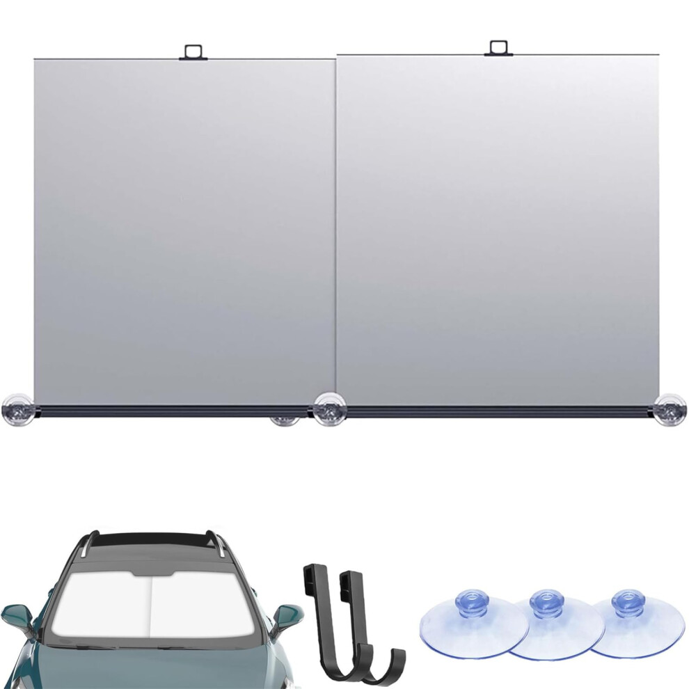 Automatic Retractable Car Windshield Sunshade, Uv Protection Foldable Sun Shade With Suction Cups 9113335648197