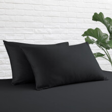 King Size Egyptian Cotton Pillow Protector Set of 2 with Zipper, 400TC Hypoallergenic Sateen Covers
